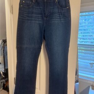 d. jeans Women's Straight Leg Dark Indigo Jeans